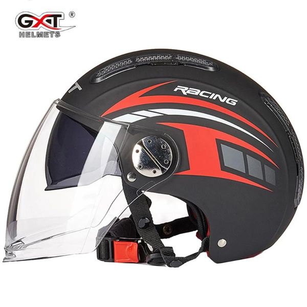 

motorcycle helmets gxt helmet open face dual lens visors moto summer scooter motorbike casco