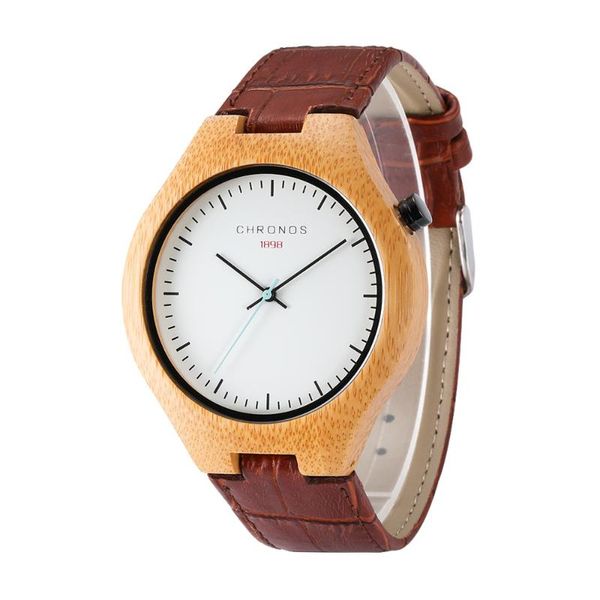 

wristwatches fashion wood watch men waterproof leather military quartz wrist army clock male relojes hombre hodinky, Slivery;brown
