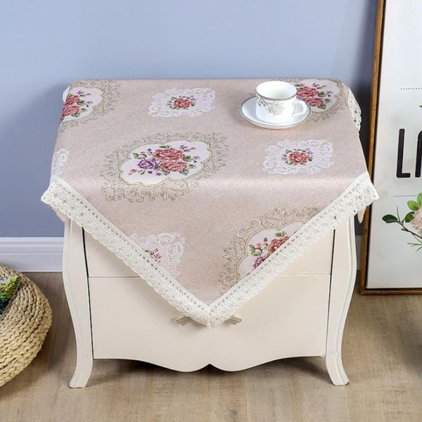 

european style lace bedside cabinet cover towel tv dust multifunctional tablecloth home decoration table cloth