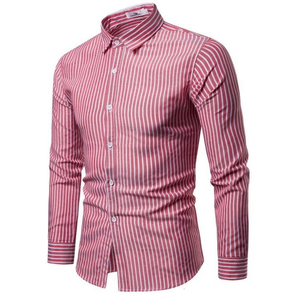 

men's casual shirts shirt large men's autumn korean slim stripe long sleeve casual yw25, White;black