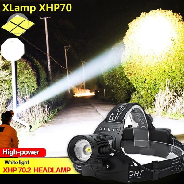 

bike lights xhp70 led headlamp fishing headlight modes zoomable waterproof super bright camping light powered by 18650 batteries 2021