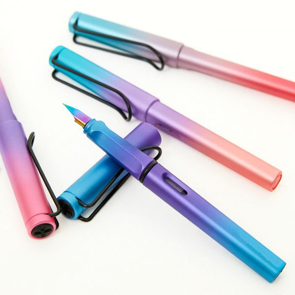 

6pieces/lot 2021new listing luxury quality fashion various colors student office fountain pen school stationery supplies ink pens