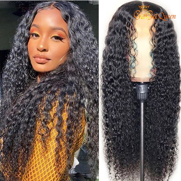 4x4 Water Wave Lace Front Humano Perucas de Cabelo Humano 30 polegadas Curly Curly Lace Frontal Peruca 250 Densidade Lace Wig Preplucked