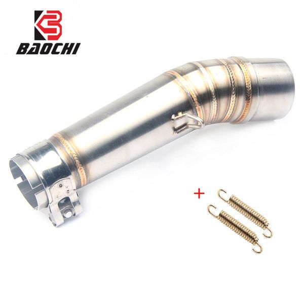 

motorcycle exhaust system middle link pipe for nc700 nc750 2012 2013 2014 2021 slip-on linking 2012-2021
