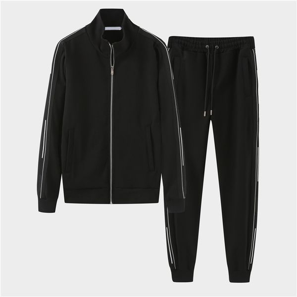 

2021 men's tracksuit sportsuit spring and autumn fashion sweater with cool casual coat size :-3xl#04, Gray