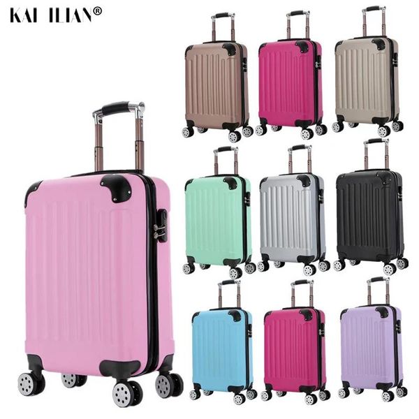 

suitcases 20"24 inch abs+pc suitcase on wheels travel trolley luggage bag cabin fashion men carry-ons case