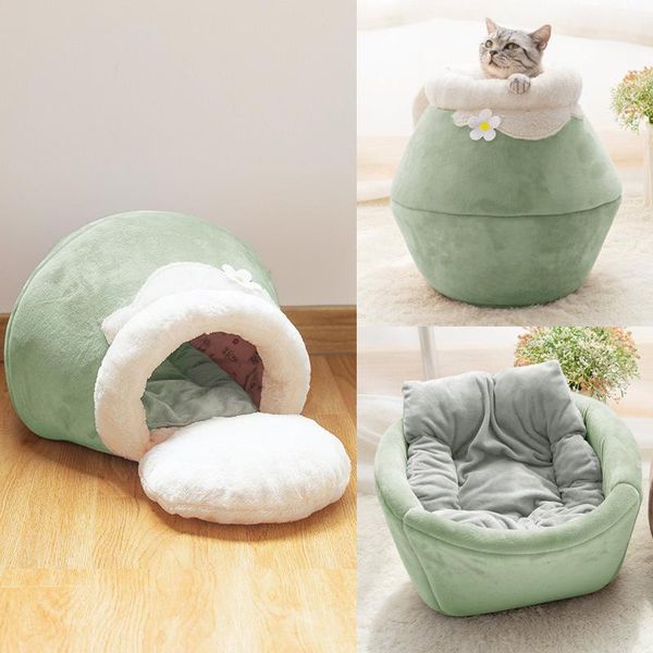 

cat beds & furniture honey pot nest pet tent thickened kennel dog foldable closed sofa caseta perro exterior cage