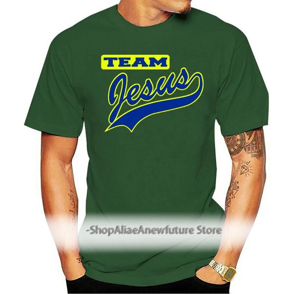 

men's t-shirts team jesus funny christmas regular fit cotton men t shirt custom printed tshirt hip hop tee mens shirts, White;black
