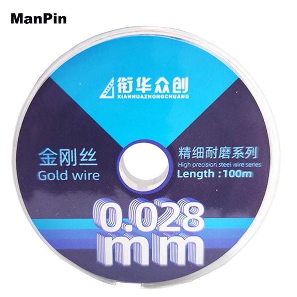 

cell phone repairing tools 0.028mm nano gold steel wire lcd screen separating line curved oled glass cutting remove mobile tablets repair