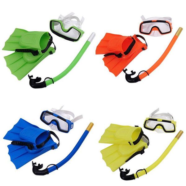 

fins & gloves pvc/rubber children snorkeling suit diving goggles swimming pool breathing tube ankle 8