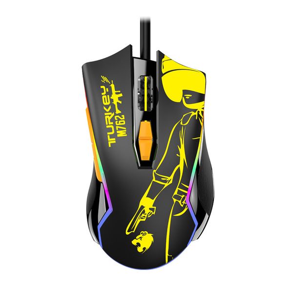 

mices mouse cops m762 drive gun pressing pelectric game eat chicken hand computer competition oem