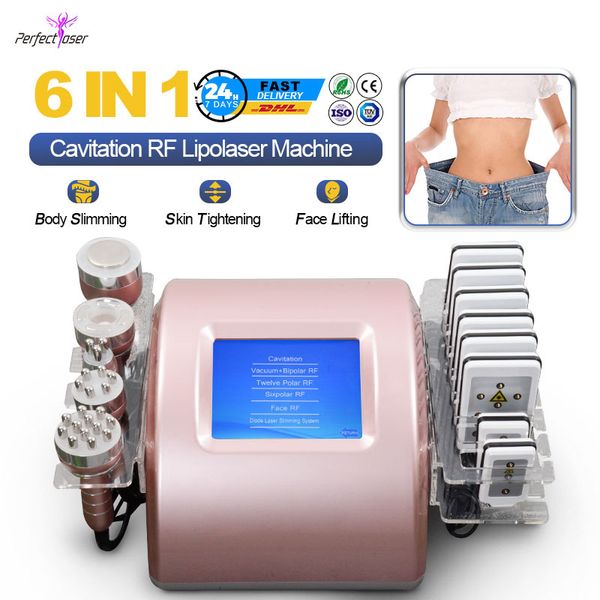 

2022 lastest cavitation beauty equipment slimming machine weight loss face lifting vacuum rf machines home use 2 years warranty logo customi