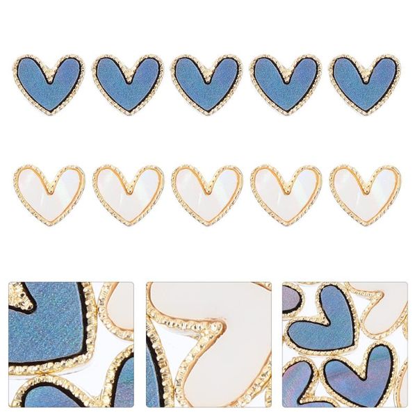 

manicure nail decor heart premium decoration durable art decorations, Silver;gold