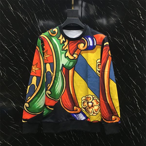 

men's hoodies & sweatshirts 2021 autumn male casual c251 impression cotton o-neck, Black