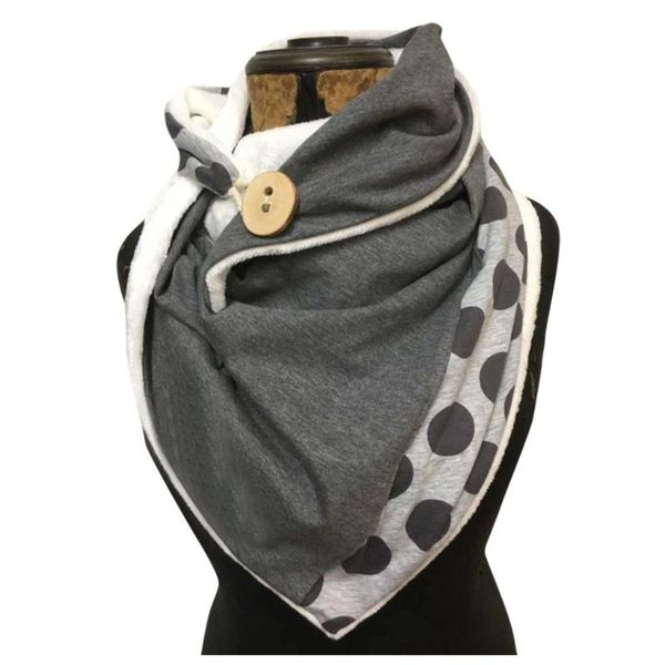 

scarves fashion women scarve printing button soft wrap casual warm shawls leisure comfortable personality schal #98, Blue;gray