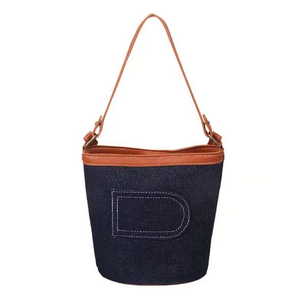 

evening bags canvas bucket bag female autumn small 2021 trend fashion one-shoulder messenger