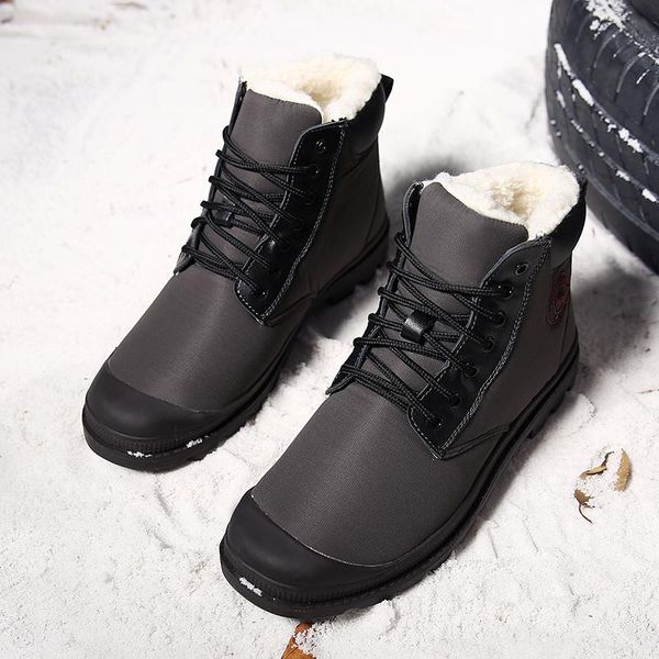 

boots causal slip sport breathable zapatos canvas spring de shoes snow shoe man sapato sneakers fashion para cuero sale leather men, Black