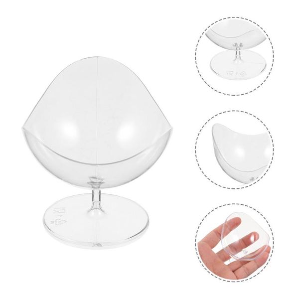 

disposable cups & straws 12pcs 50ml transparent creative one-off dessert cocktail