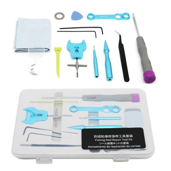 

baitcasting fishing reel matertial repair kits combo maintenance tools spool dismantling device pin tool accessories