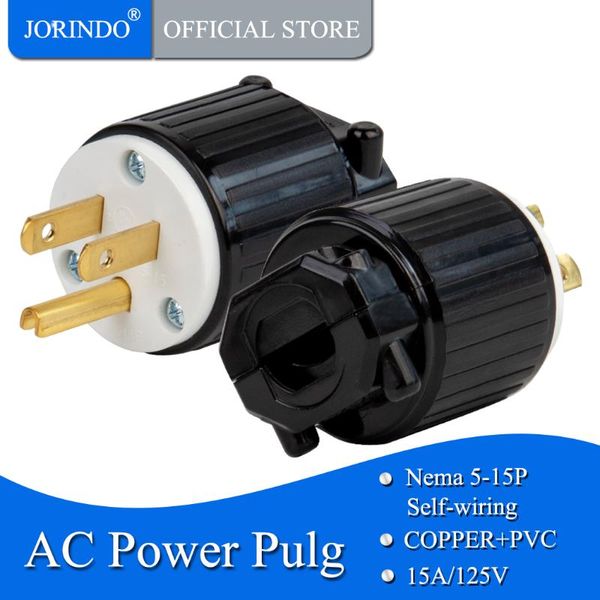 

smart power plugs jorindo nema 5-15 us standard industry anti-shedding self-wiring plugs,united states 3 pin 5-15p male plug
