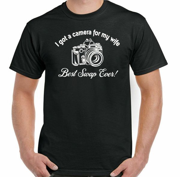 

pgraphy t-shirt camera for my wife mens funny pgrapher dslr lens p, White;black