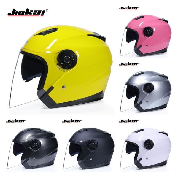 

motorcycle helmets light weight safety jiekai open face motorbike scooter riding