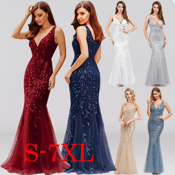 

burgundy bridesmaid dresses ever pretty mermaid v-neck sleeveless elegant women formal party dresses vestidos de gala 2021, Black;gray