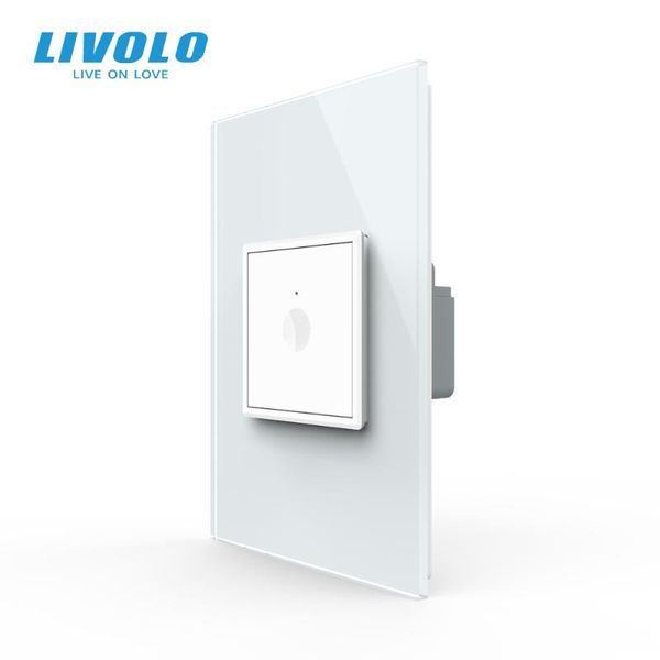 

smart home control livolo c9 us standard 45mm wall touch switch,2way remote control,white crystal glass,plastic key,push button
