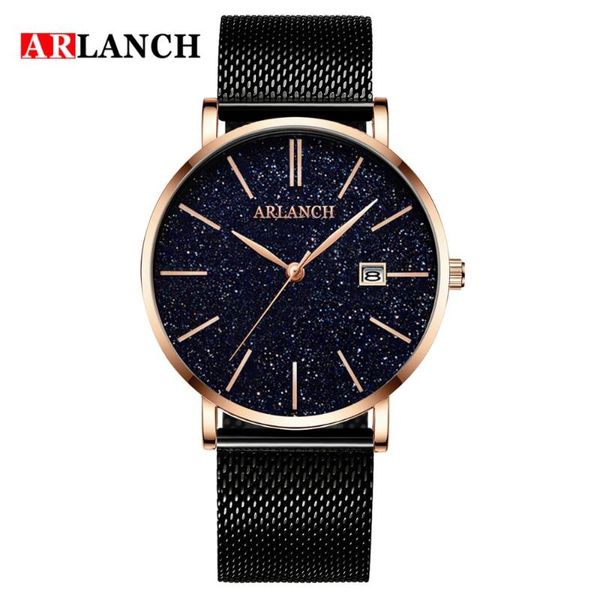 

wristwatches 2021 man watch shining stars dial tide trill watches business waterproof men calendar display for gentleman, Slivery;brown