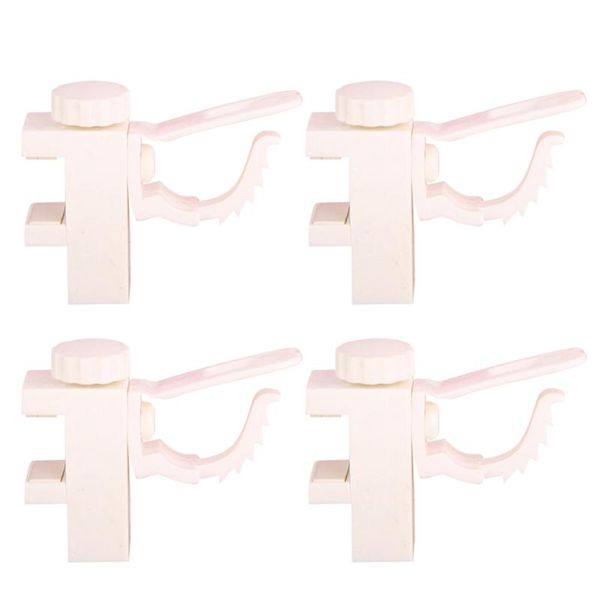 

2pcs home storage swivel flexible fixing accessories abs easy install bracket hanger clip curtain rods multipurpose wall hooks shower curtai