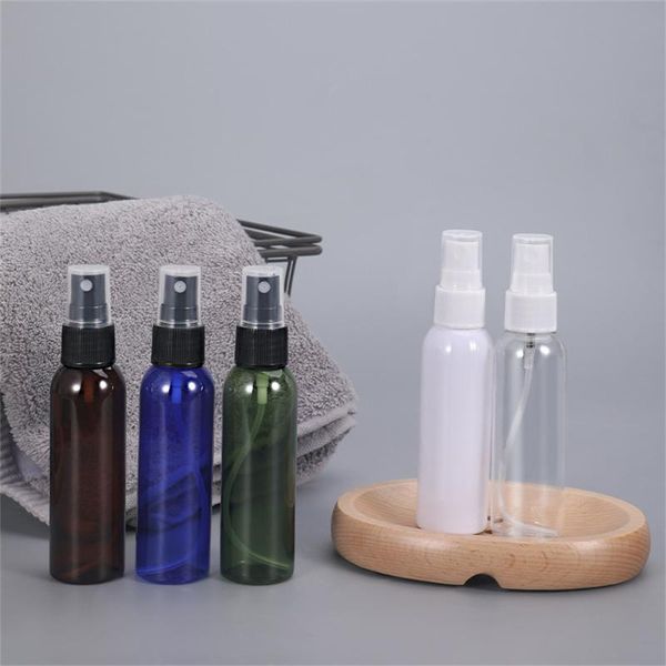 

5pcs spray bottle 60ml empty vial refillable mist pump perfume essential oil atomizer travel accessories storage bottles & jars