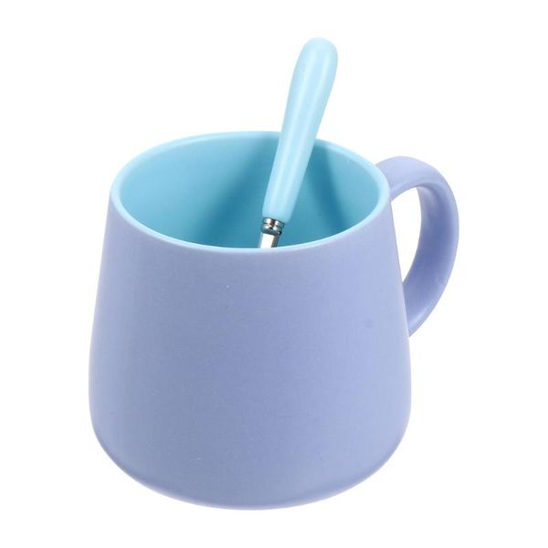 

mugs 1 set 450 household cup beverage coffee with lid and spoon