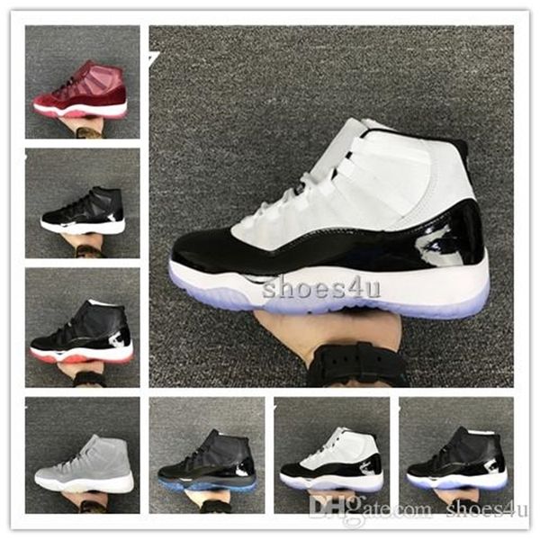 

11 xi 11s concord bred legend blue gamma space jam 11 basketball shoes mens & women 11s gs sneakers
