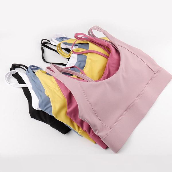 

bras women's yoga sports bra breathable fitness running vest sleeping underwear padded cropped gym, Red;black