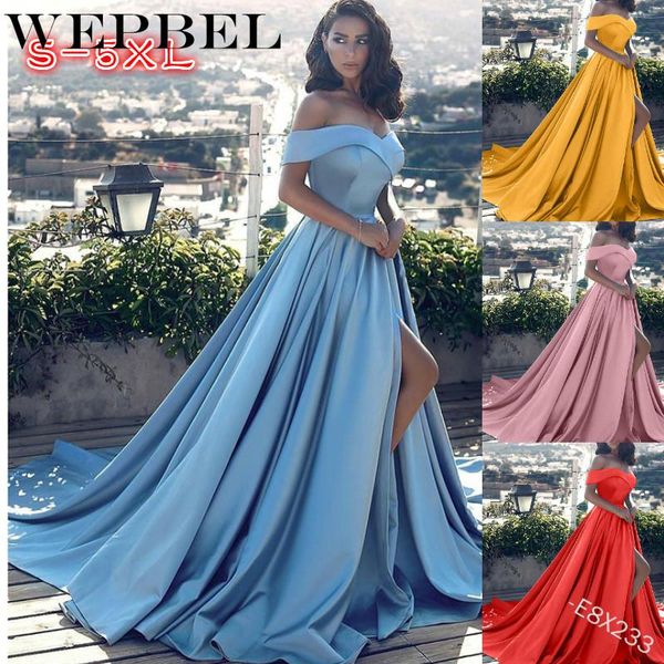 

mandylandy women elegant party evening maxi dress casual lady off shoulder strapless high waist floor length split long dresses, Black;gray