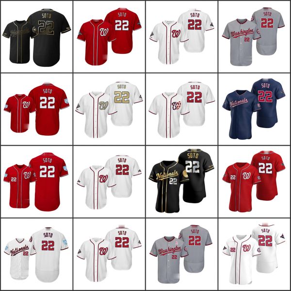 

washington nationals men 22 juan soto women youthjerseys, Black;red