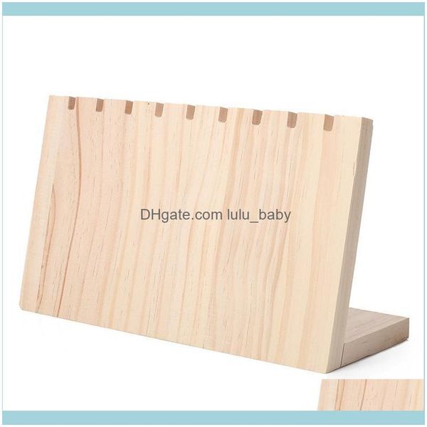 

packaging & jewelrywooden plank necklace jewelry display stand holder storage stand pouches bags drop delivery 2021 65yir, Pink;blue