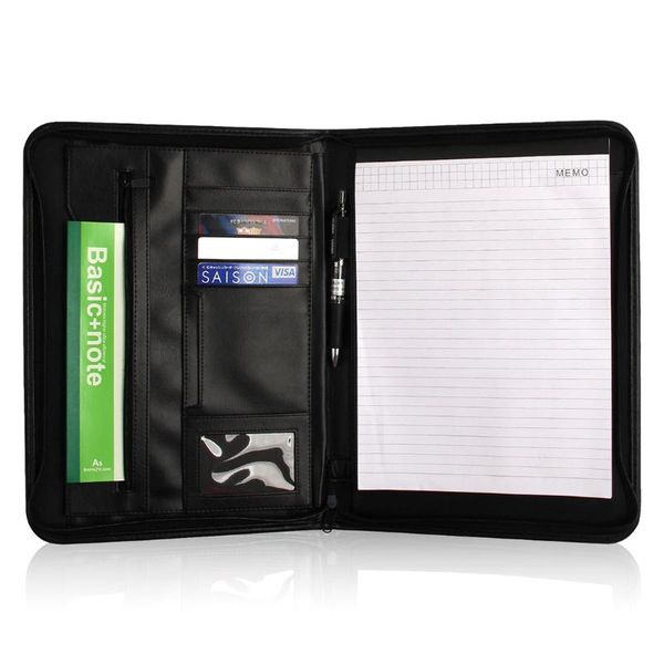 

business card files ppyy -a4 zipped multifunction folder