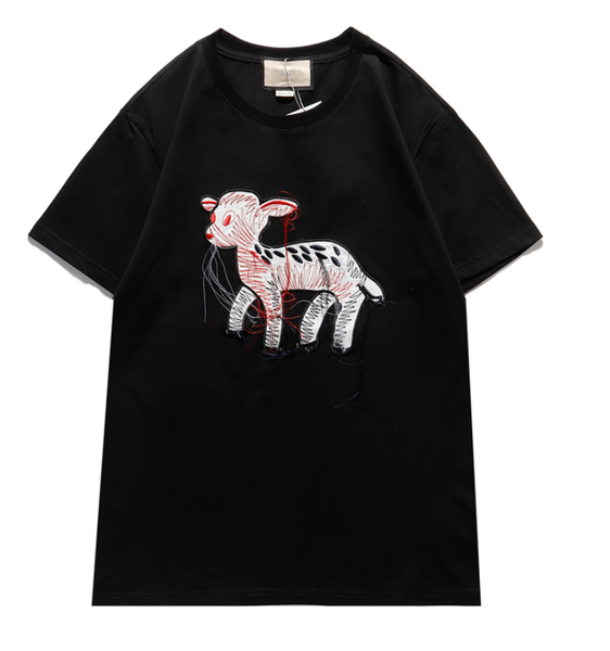 

whoesale fashion designer t-shirt womens brand short sleeve shirt mens oversize luxury tees colors printed 20121803qas, White;black
