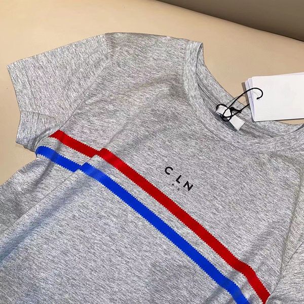 

luxury design 21ss summer style letter print round neck t-shirt women's simple light short sleeve ce121714, White