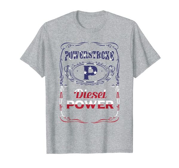

powerstroke diesel power t-shirt, White;black
