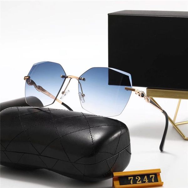 

designer sunglasses mens womens sun glasses frameless gradual change pchromic pc radiation protection driving fishing metal fashion sunglass, White;black