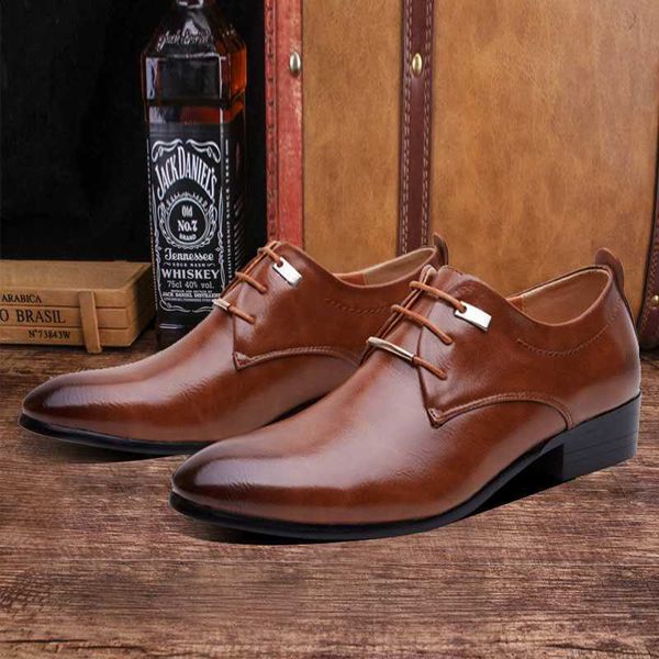 

shoe formal fashion business pointed at big oxfords male leather shoes tyh789 4lbu, Black