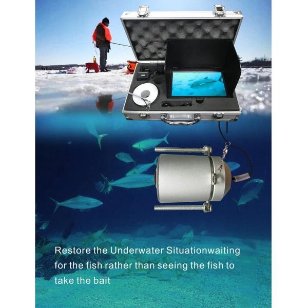

fish finder 7 inch underwater video camera for fishing monitor ir led fishfinder 720p super night vision lights 5 million pixel