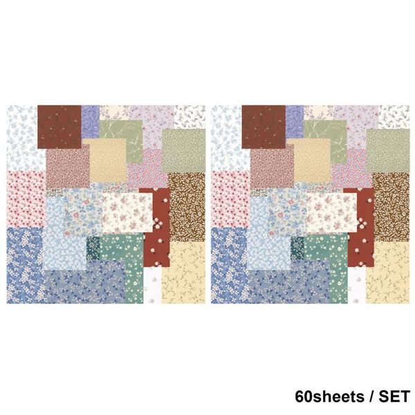 

other arts and crafts 60sheets floral printing handmade journaling craftwork card making diy material scrapbook paper gifts diary decor back