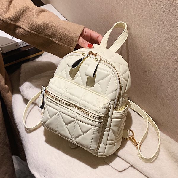 

small pu leather designer women backpack female fashion 2021 luxury ladies winter bagpack girls travel ed shoulder bag l003