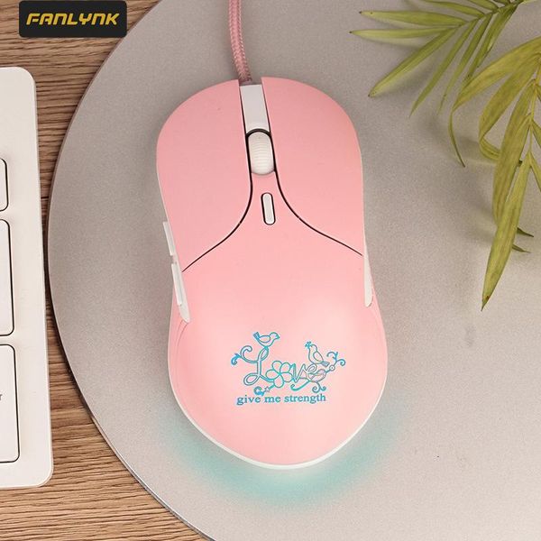 

mice fanlynk wired game mouse backlight mechanical poelectric lapusb home office