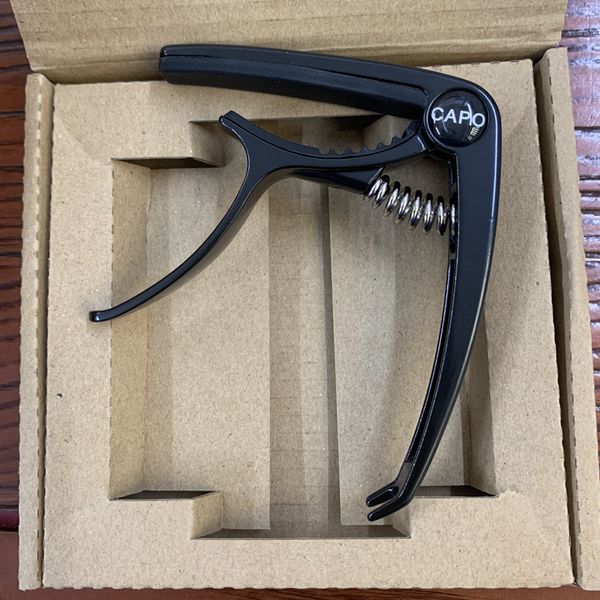 

alloy guitar capo tuners adjustable clip for guitar folk and electric guitars capos with box