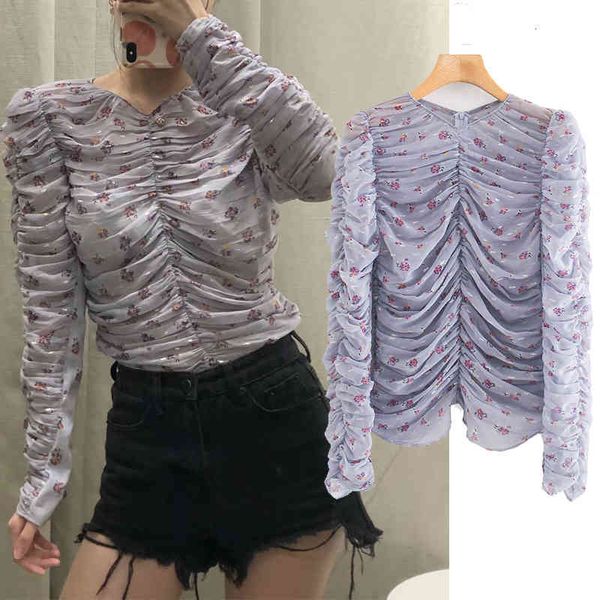 

legging fold up chiffon on thin shirt women's blouses, Black