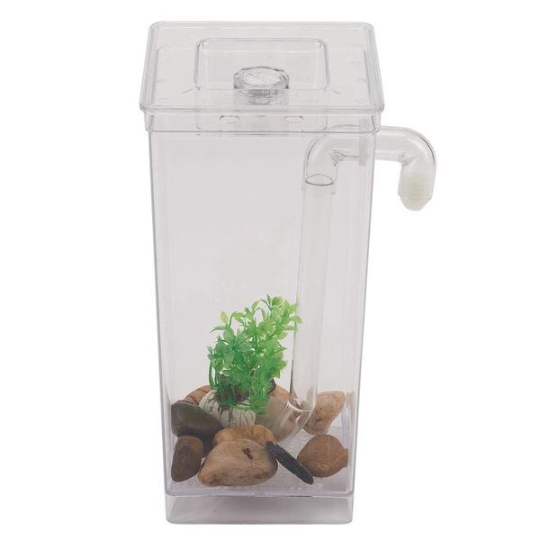 

aquariums led mini fish tank aquarium self cleaning bowl convenient desk for office home decoration pet accessories